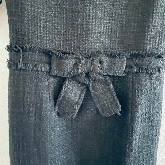 Ecaille Paris Navy Tweed Fitted Dress - Picture 8 of 12